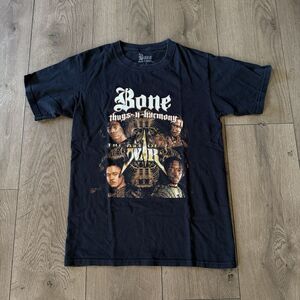 Bone Thugs N Harmony Art Of War Graphic Faded Black T-Shirt Unisex Size Small